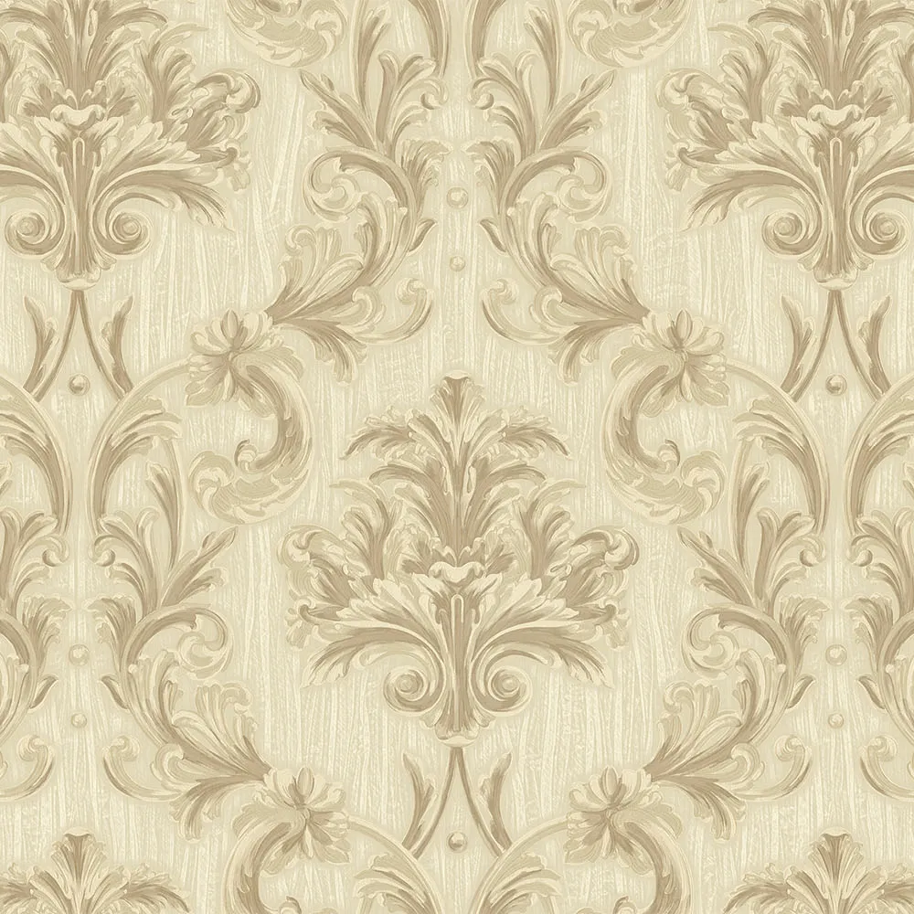 Cream Embossed Wallpaper – Timeless Elegance (6808-2)